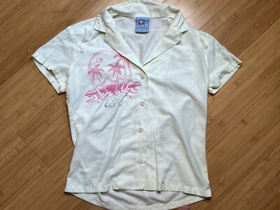Vintage Women s Small OP Ocean Pacific 80 s Button Up Aloha Surf Hawaii Shirt