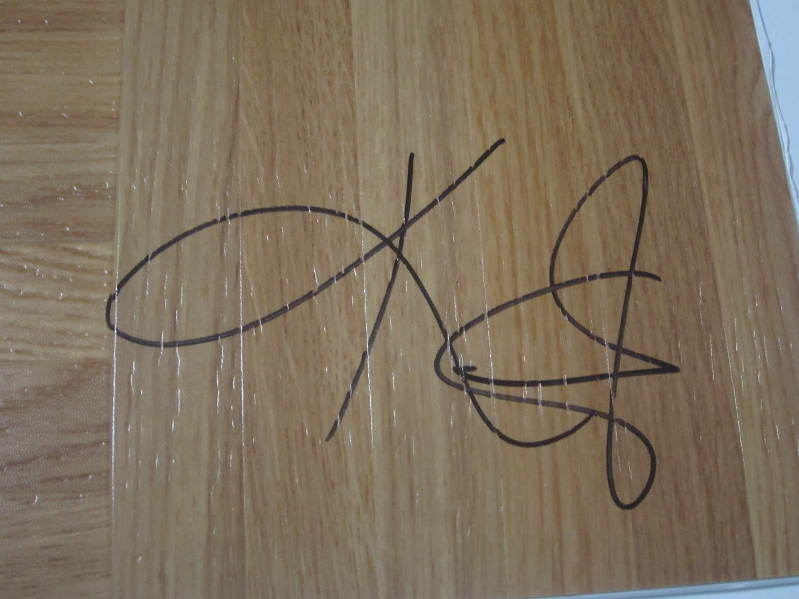 Kyrie Irving Boston Celtics signed autographed vinyl 12x12 floorboard JSA COA