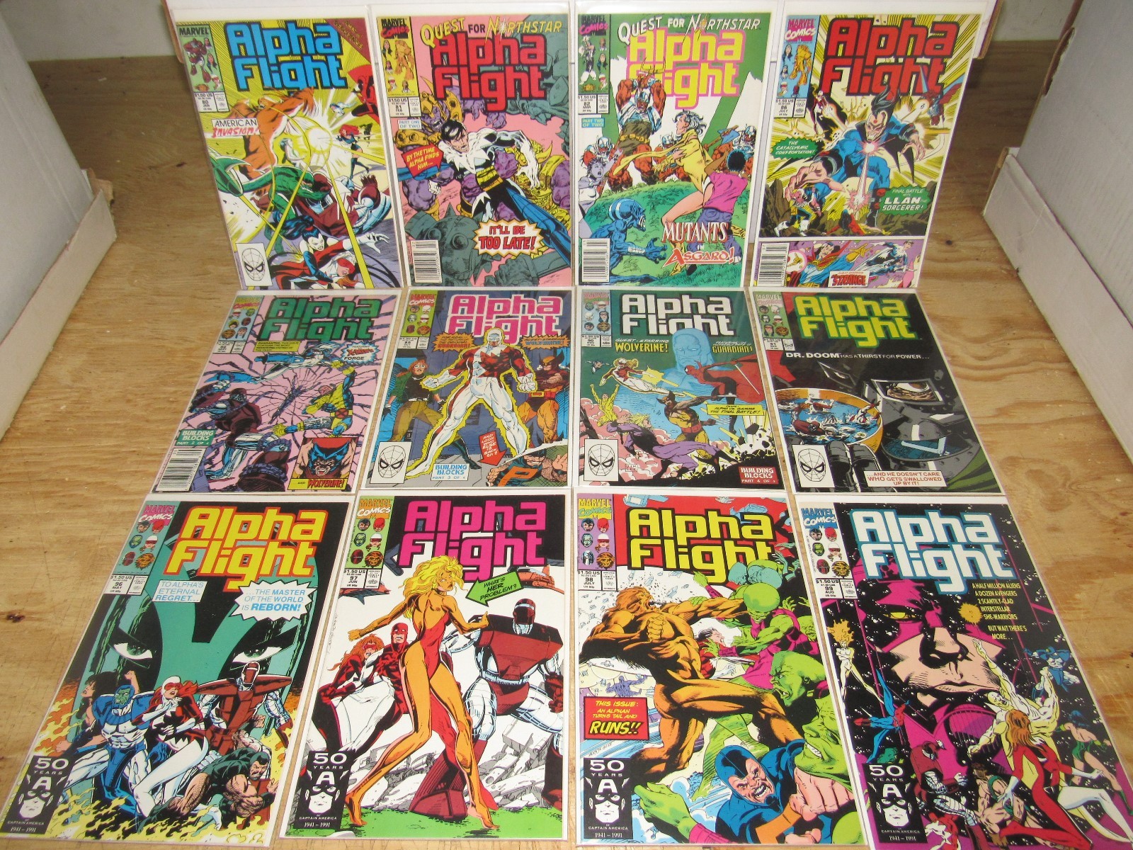 Alpha Flight (1983) #s 53-130 - (2004) #s 1-12 - (2011) #s 1-8 (63 Issue Lot)
