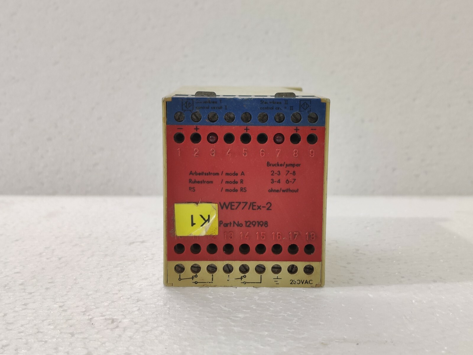Pepperl+Fuchs WE77/EX-2 Part No. 129198 Switch Amplifier | eBay