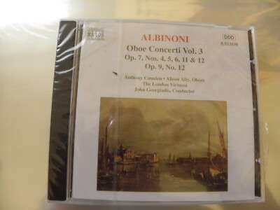 Albinoni Oboe Concerti Vol 3 SEALED Import DDD CD Anthony Camden Alty Georgiadis