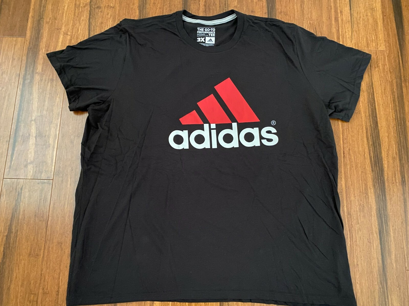 Футболка Adidas Logo Go-To Performance Tee Men s T-shirt Black New 3XL, 4XL,  3XL Tall: купить с доставкой из США, цена 2 620 руб - (284760822007)