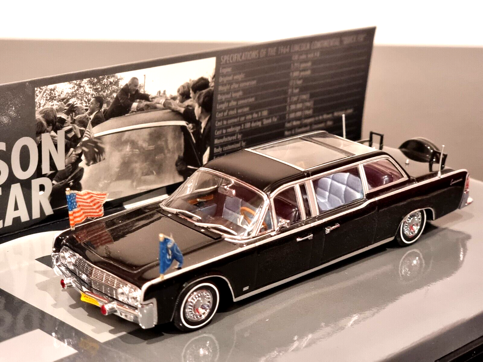 1964 Lincoln Continental ミニカー 1:100 Amazon.com: Matchbox 1964 Lincoln Continental, Black 21/100