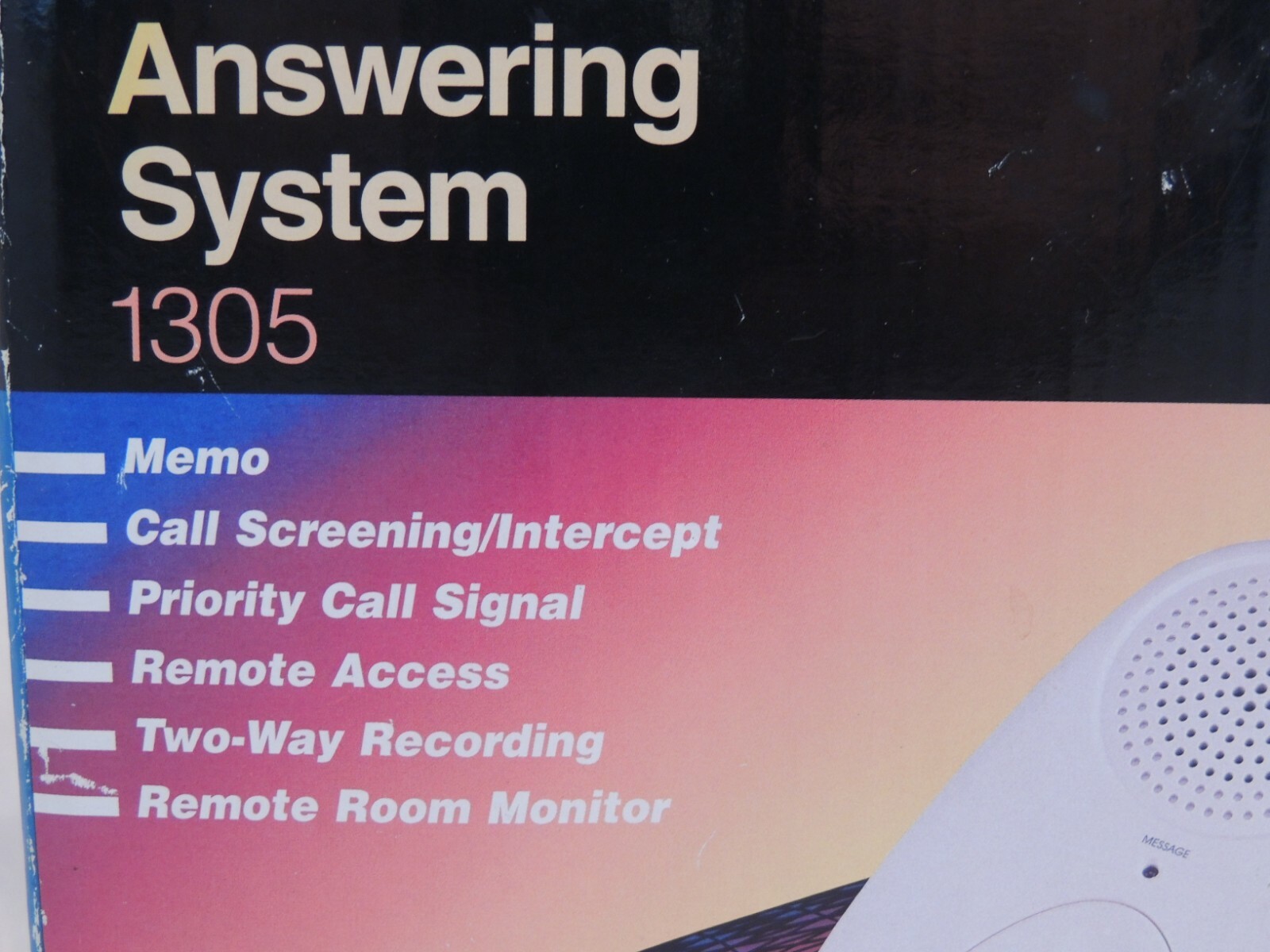 AT&T Answering System 1305 Micro Cassette Answering Machine