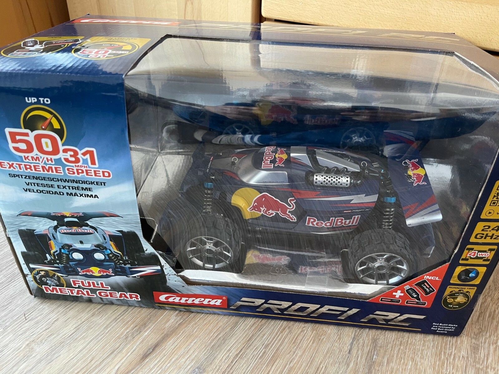 Red Bull Carrera Profi RC 2.4 GHz 50 Km/H 31 MPH Ferngesteuerter Rennwagen 1:18