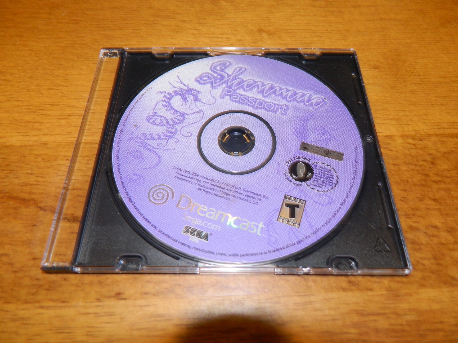 Sega Dreamcast Shenmue Passport Disc ONLY | eBay
