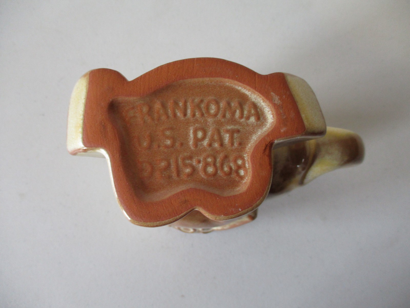 1973 Frankoma GOP Political Elephant Mug Desert Gold Nixon Agnew