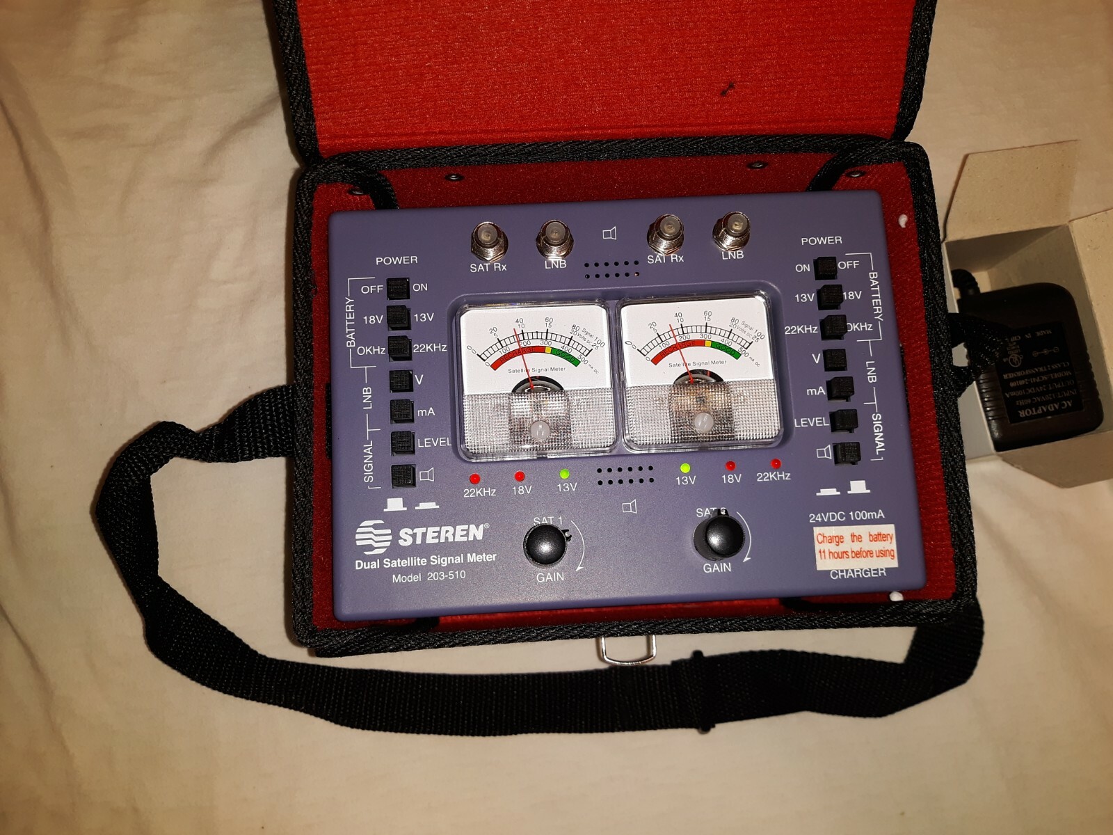 Brand New Steren 203-510 Dual Satellite Signal Level Meter