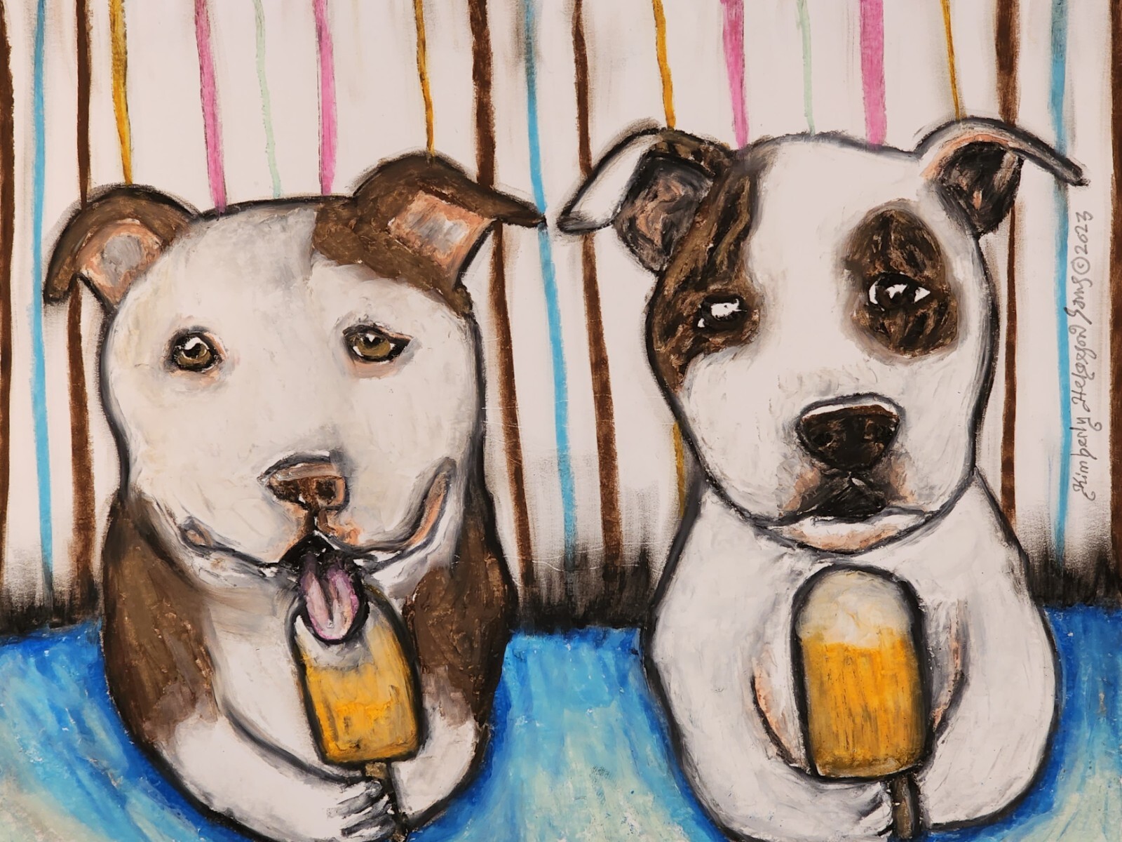 絵画 PITBULL  27x51cm 絵画 PITBULL 27x51cm 絵画 PITBULL 27x51cm PITBULL 27x51cm