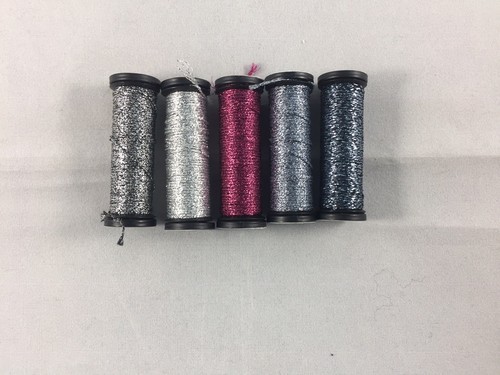 Lot Of 5 Kreinik #8 Braid Balger Metallic Thread Floss 10 Meters Needlepoint