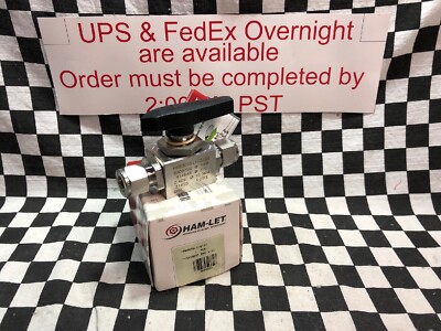 HAM-LET H6800 Series, Ball Valves 1/2'', 6800SSL1/2CSS, SHIPSAMEDAY