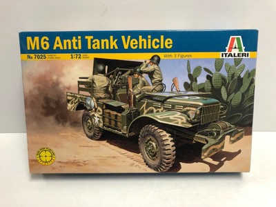M6 Anti Tank Vehicle ITALERI 1:72 Plastic Model Kit No. 7025 ~ brand