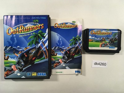 dk4260 OutRunners BOXED Mega Drive Genesis Japan
