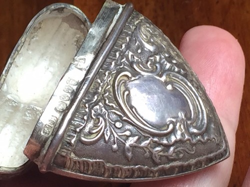 Hand Made Sterling Silver Victorian Snuff Box