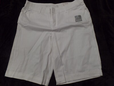 Women's, White Bermuda Shorts, Saint John Bay, East-Fit, Size: 14, New w/Tags