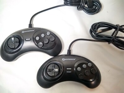 SET OF 2 - GN6 Premium Genesis-Style USB Controller for PC/ Mac - Hyperkin