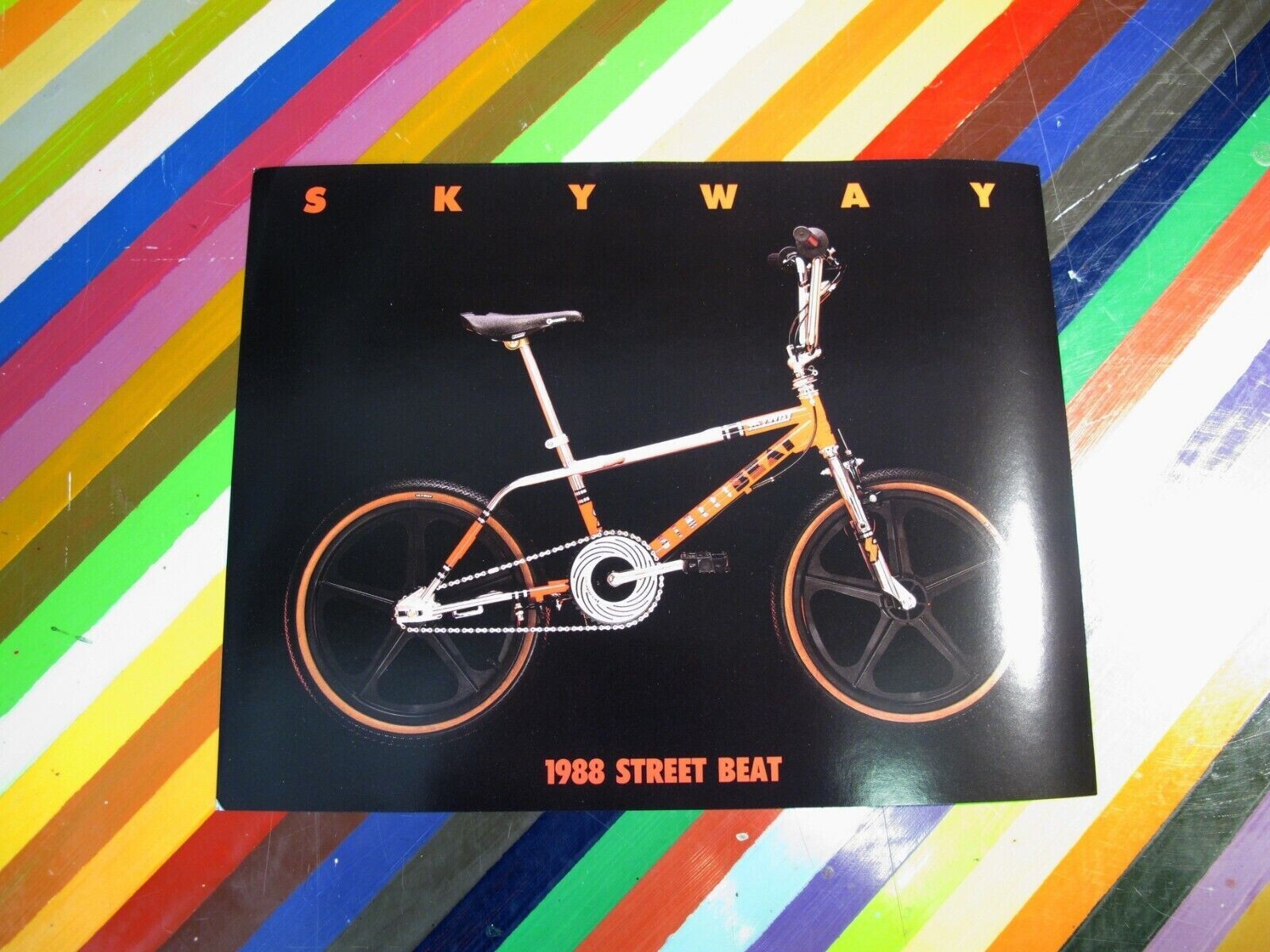 vtg 1980s BMX promo 1988 Skyway Street Beat promo flyer spec