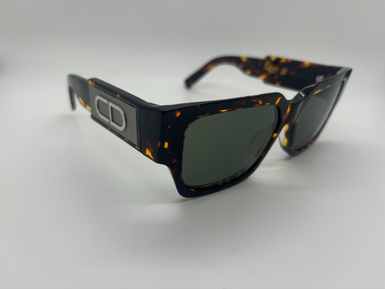 Pre-owned Dior Cd Su 24co Havana Sunglasses 55-15-140mm Comes W/ Full Set In Green