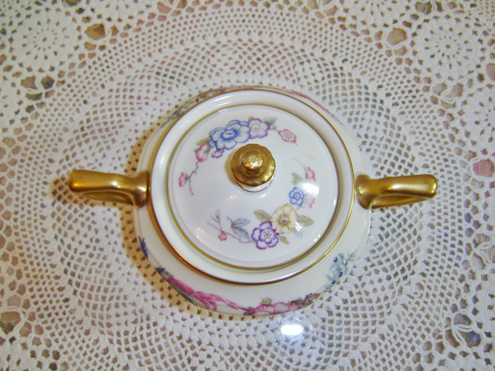 Vintage Rosenthal Phoenix Bavaria Ivory Covered Sugar Bowl  and Creamer