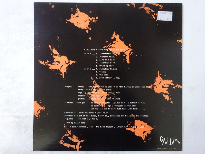 Judy Nylon and Crucial Pal Judy On-U Sound L.P. 16 UK VINYL