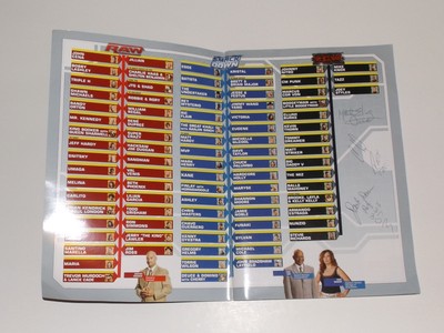 2007 WWE World Wrestling Official Souvenir Program Book Signatures Autographs