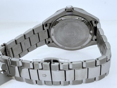 Pre-owned Bulova Precisionist 96m123 Women's Analog Round White Dial Stainless Steel Watch