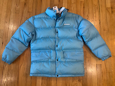 New NAPAPIJRI  Men's nylon taffeta Puffer Down Jacket Coat Size Large Blue