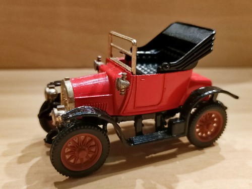 Vintage Ziss Euro-Modell 1909 Opel Torpedo 43 Diecast Toy Car w/ Case Germany #8
