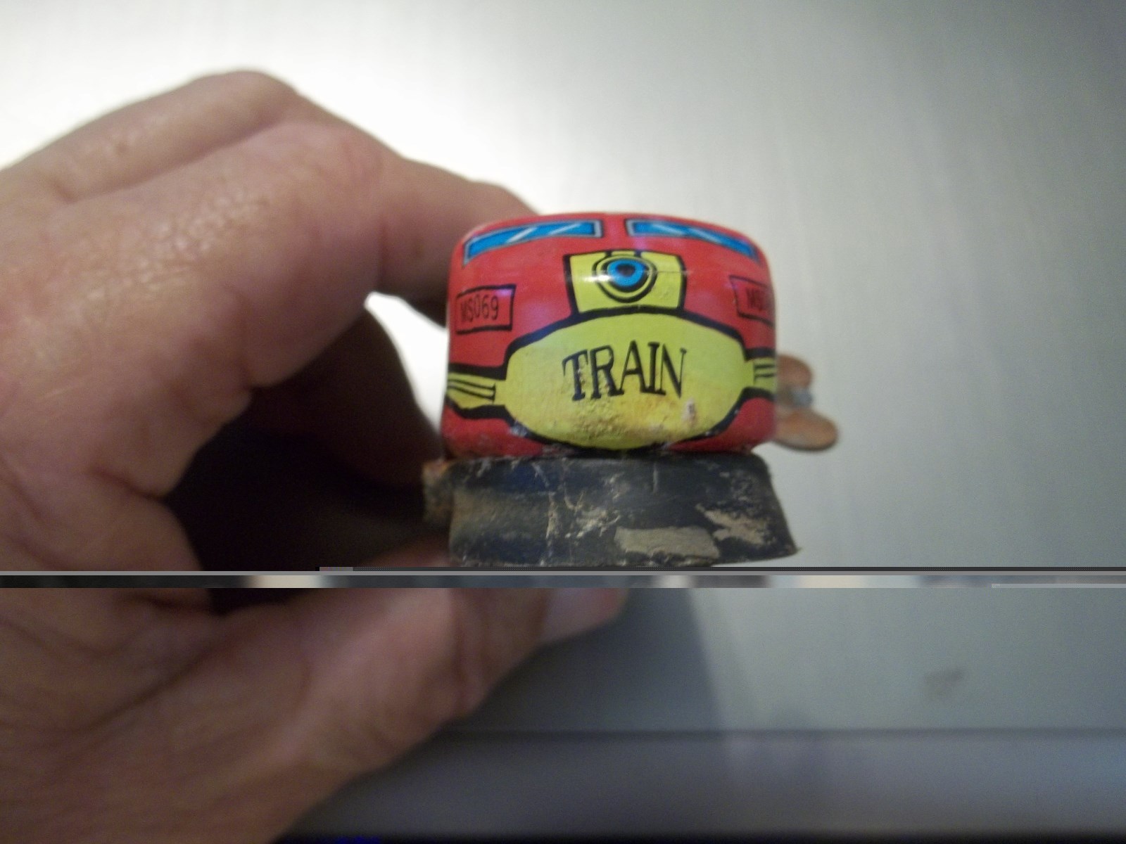 Rare Vintage BAI BAO Train Windup Tin Train Engine For Parts Maybe