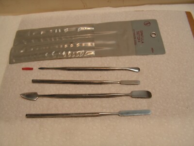 Vintage Mechanics Craftsman Hobby tools 4 piece spatula set Stainless