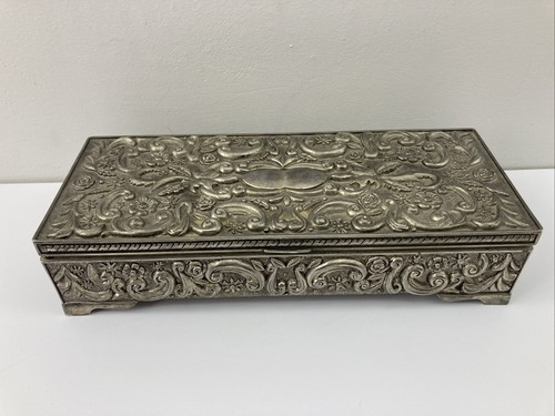 Vintage 1992 Godinger Silver Plate Jewelry Box | eBay