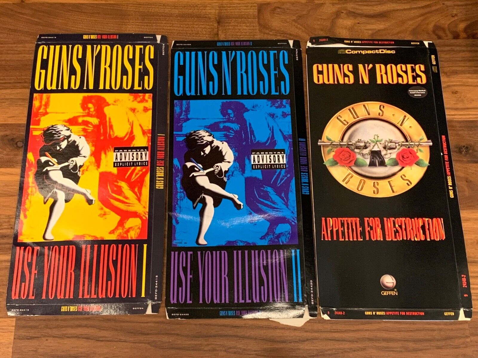 Y*】様 GUNS N' ROSES 3枚セット GUNS N ROSES LOT OF 3 COVER ART CD Long Box ONLY NO CD EMPTY