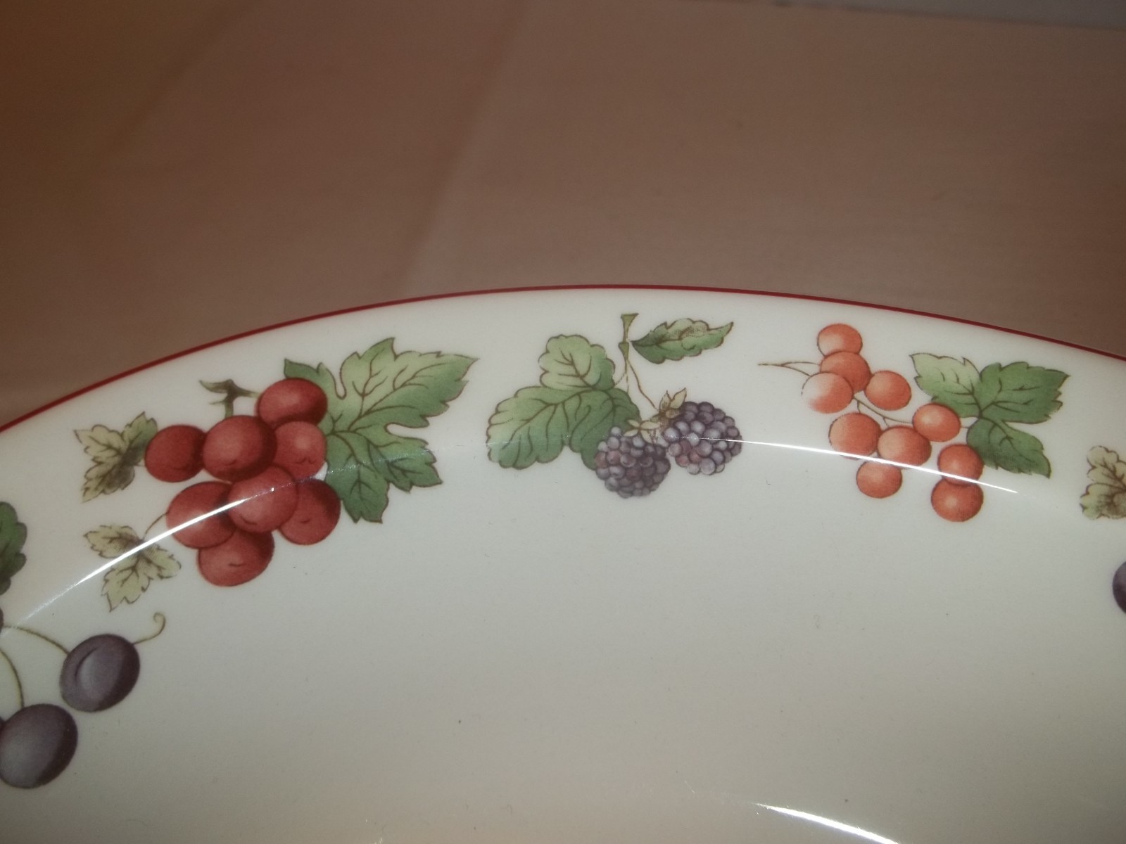 Wedgwood Queen's Ware Provence Oval Vegetable Bowl-Fruit