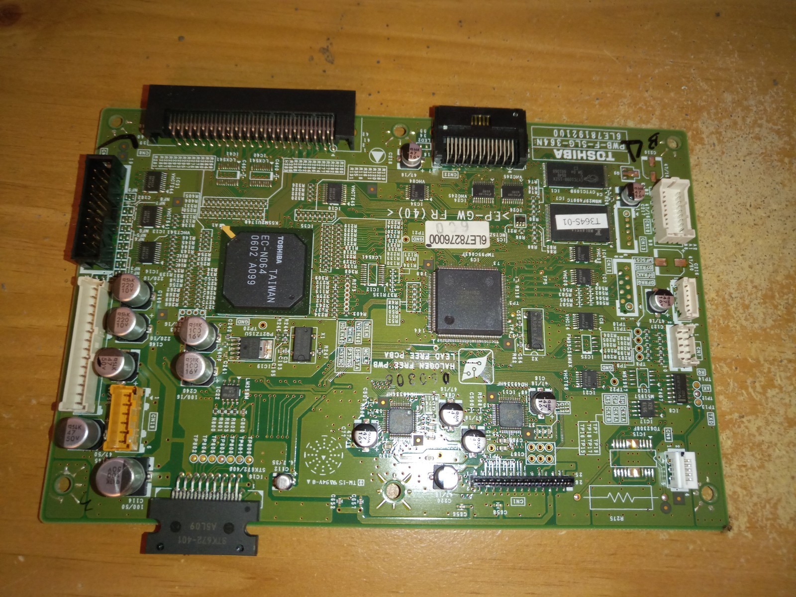 Toshiba E Studio Copier Toshiba PWB-F-SLG-364N 6LE78192100 Toshiba E Studio Copier Toshiba PWB-F-SLG-364N 6LE78192100