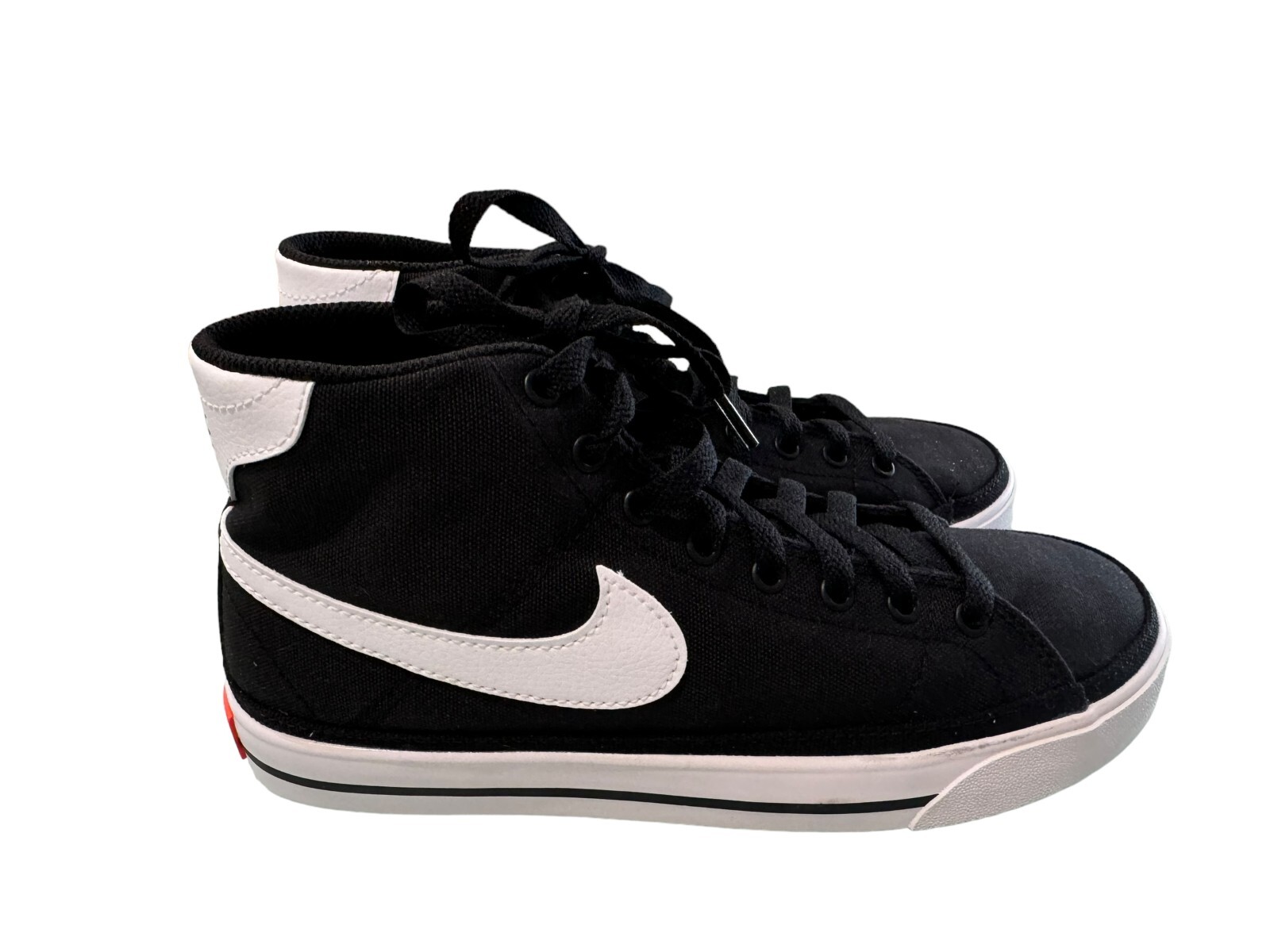Nike Women's Court Legacy Canvas Mid DD0161-001 Black Shoes