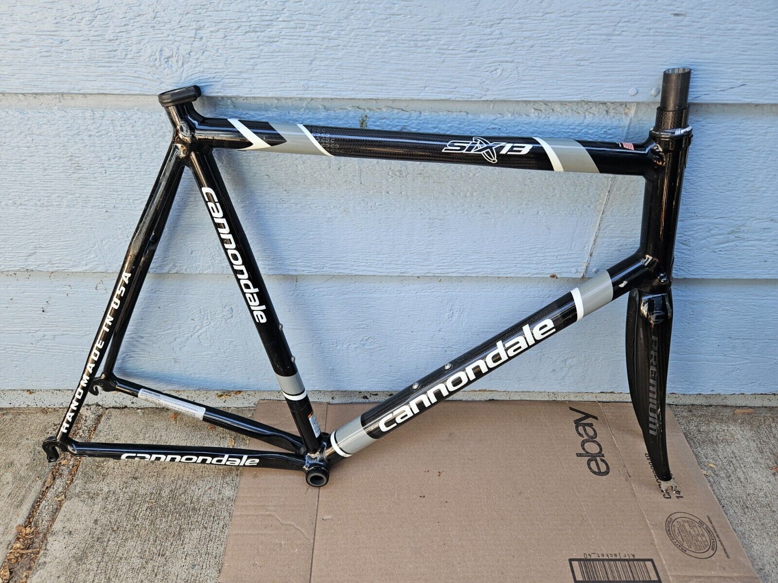 Tall 63cm Cannondale Six13 Carbon + Aluminum Road Bike Frame Tall 63cm Cannondale Six13 Carbon + Aluminum Road Bike Frame