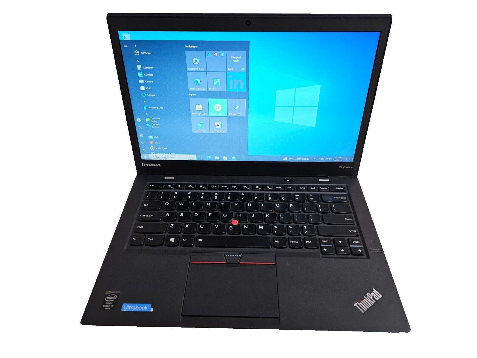 Lenovo ThinkPad X1 Carbon Laptop 3rd Gen - 2.6 GHz i7-5600U Lenovo ThinkPad X1 Carbon Laptop 3rd Gen - 2.6 GHz i7-5600U