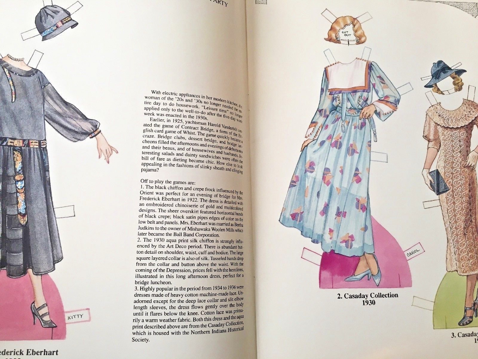 Art Deco 1920-1939 Paper Dolls & Wardrobe Book, 1994, Norma Lu Meehan