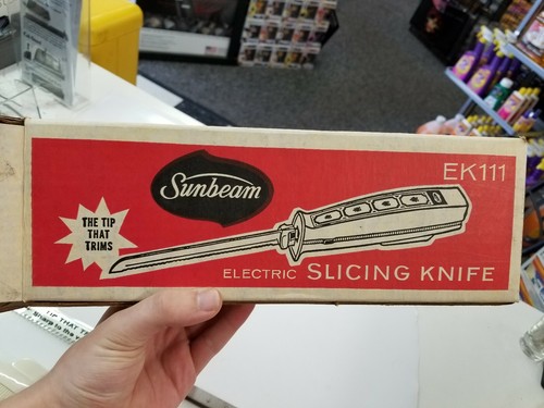 VINTAGE SUNBEAM ELECTRIC SLICING CARVING KNIFE EK111