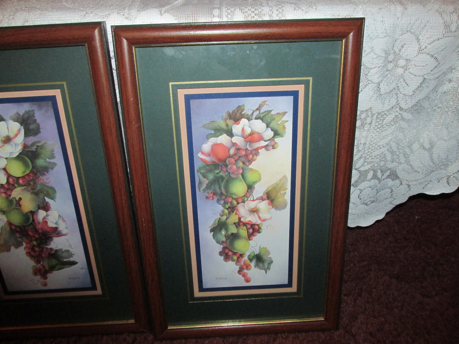 HOME INTERIORS PICTURES SET  2   Floral 10' X  16''