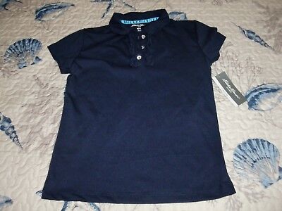 NEW~Girl's~EDDIE BAUER~School Navy Blue Cotton/Polyester Top/Shirt size M(10-12)