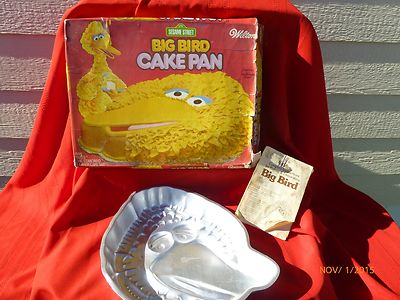 Vintage Wilton Cake Pan Big Bird Instructions Original Box 1971 1977 Bake Ware