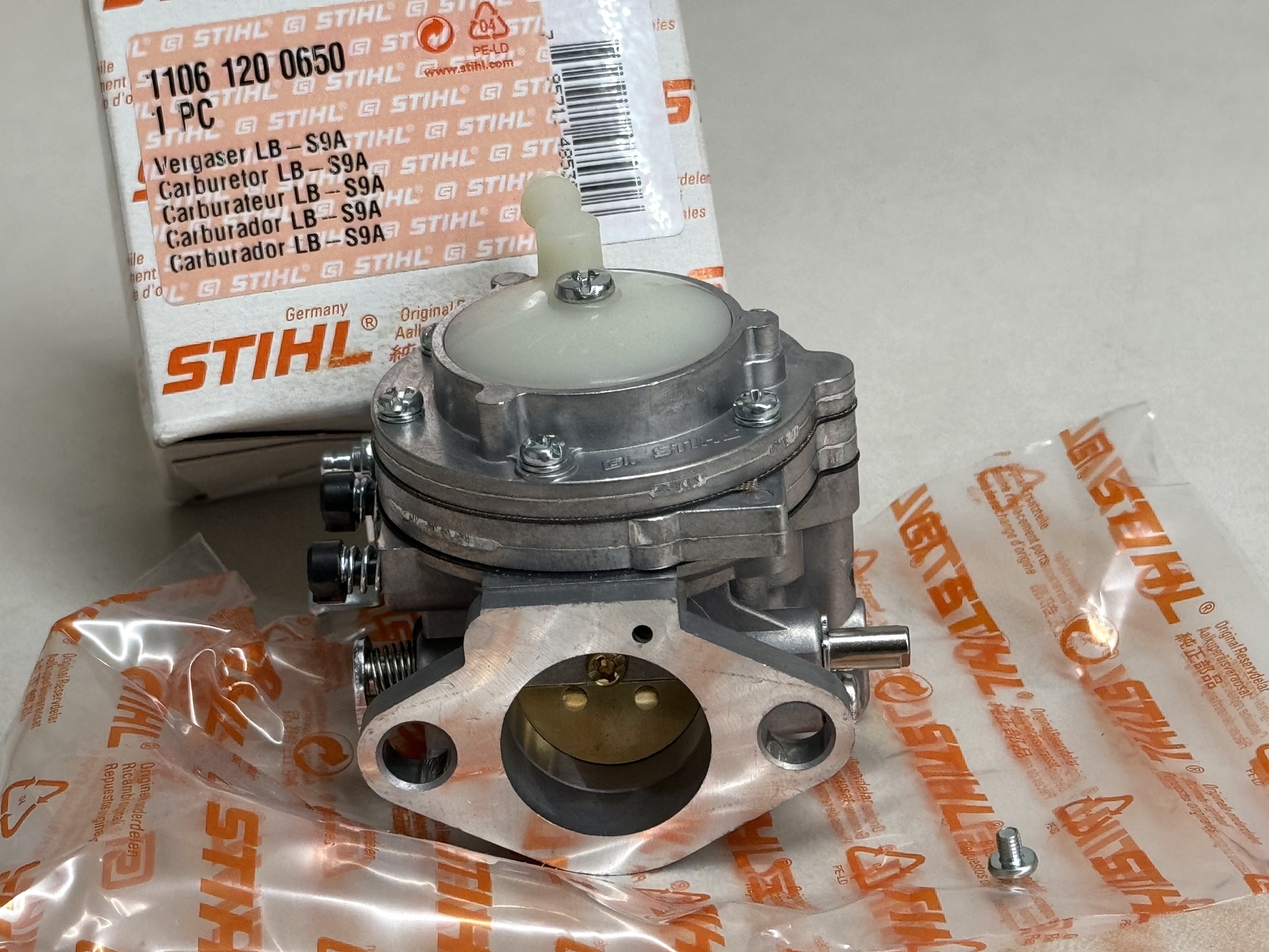 STIHL OEM ZAMA CARBURETOR 1106 120 0650 090 090AV 090G LB-S9A CARB AV G LB S9A - Picture 4 of 6