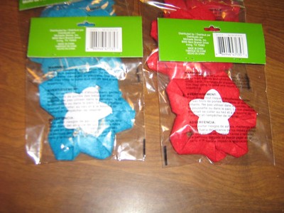 New Set of 6 ArtMinds Felt Bows- Blue and Red - Christmas/Birthdays