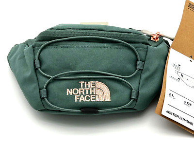The North Face Jester Lumbar Luxe Hip Pack Dark Sage Burnt Rose Metallic NWTs