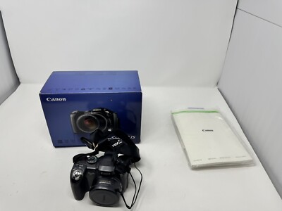 Canon PowerShot S3 IS Digital Camera w/ Accessories & Original Box - Black