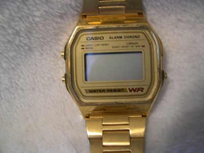 casio a158 gold