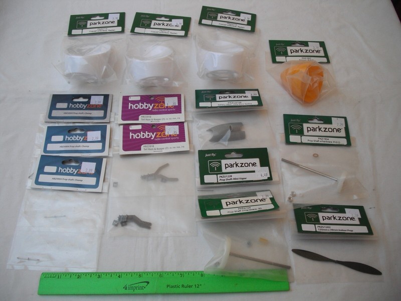 Lot of 14 ParkZone HobbyZone Assorted Parts, Horizon Hobby,R