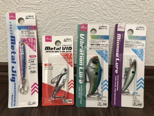 DAISO Lure Set Minnow Metal VIB Vibration Metal Jig Bass