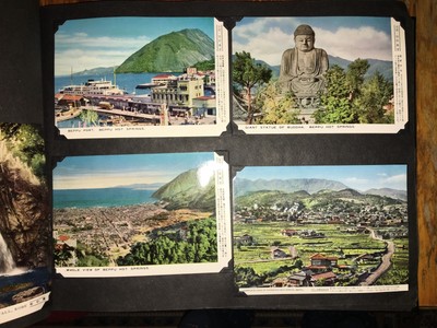 HUGE lot 180 Japan postcards 1961 Rotary convention ephemera woodblock HIROSHIMA